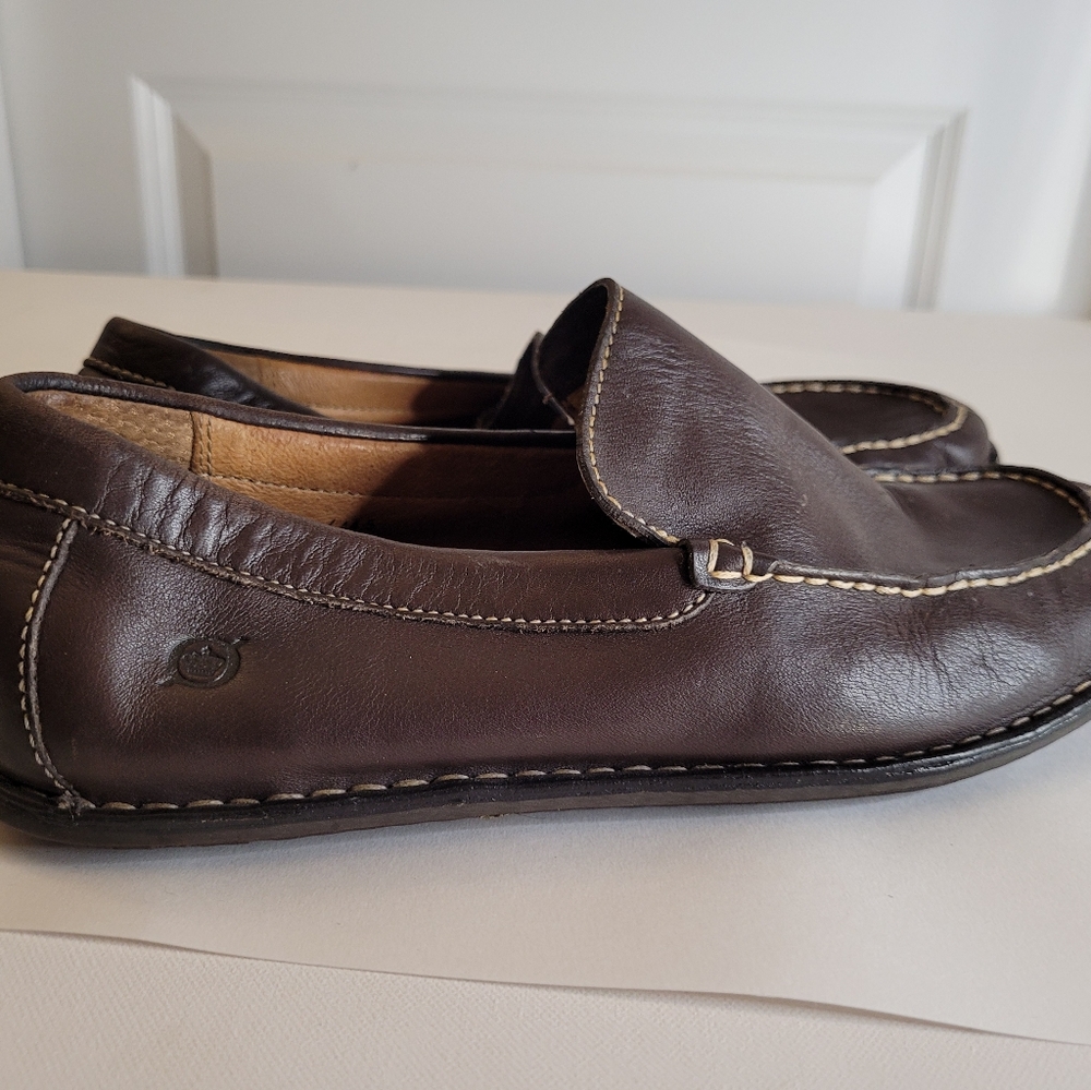 Men's Born Leather Loafer Slip-on Shoes size 10.5  (44.5) - Picture 11 of 12